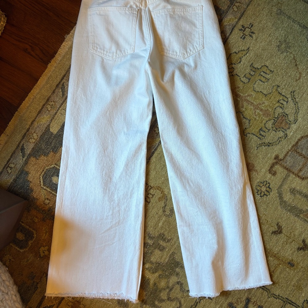 Veronica Beard Taylor Cropped Wide-Leg Jean - Picture 4 of 6